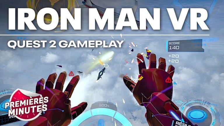 Iron Man VR : Gameplay Meta Quest 2 – Tony Stark au sommet de sa forme !